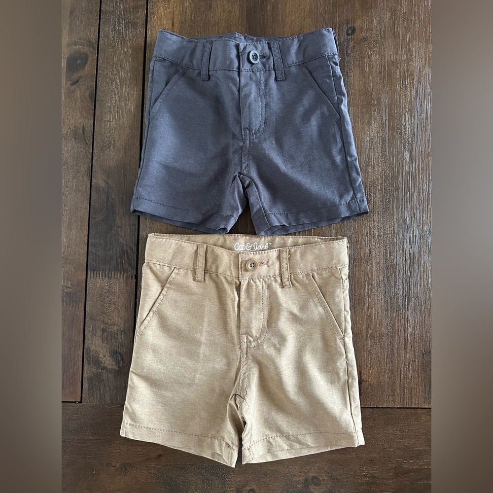 Cat & Jack Kids' Shorts - Charcoal and Khaki